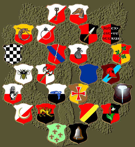 Каждый герб указывает на некую историю